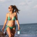 Annemarie Carpendale in Green Bikini at the beach in Miami - 454 x 679