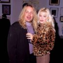 Vince Neil & Heidi Mark during 4th Annual Real Radio KLSX Rock Art Show For Elton John's AIDS Foundation at Director's Guild in Los Angeles, California - 412 x 612