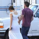 Jennifer Lopez – With Ben Affleck on the set of his untitled ‘Nike’ project in Los Angeles
