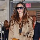 Victoria Beckham – Carries a leather tote while exiting a hotel in New York - 454 x 678