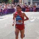 Mongolian male marathon runners