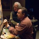 Director Michael Campus on the set of THOMAS KINKADE'S THE CHRISTMAS COTTAGE.