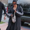Kim Kardashian – Sons Adidas attire attending her son Saint’s basketball game