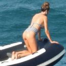 Francesca Sofia Novello – In a swimsuit on a yacht in Italy - 454 x 606