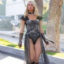 Paris Hilton – Tries on costumes before attending Halloween Party in Los Angeles