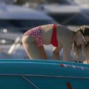 Sophie Hermann – In a red and cherry bikini in Ibiza - 454 x 328