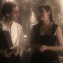 Cesar Sarachu as Felisberto the piano tuner and Assumpta Serna as the housekeeper Assumpta in THE PIANO TUNER OF EARTHQUAKES
