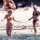 Chelsy Davy in Orange Bikini on holiday in Saint Tropez - 454 x 303