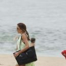 Rebecca Judd in Black Bikini on holiday in Noosa - 454 x 759