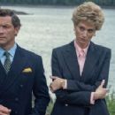 Dominic West as Prince Charles and Elizabeth Debicki as Lady Diana in 'The Crown -Season 5' - 454 x 227