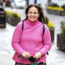 Giovanna Fletcher – In floral dress at the Global Radio Studios in London - 454 x 518