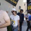 Camilla Belle – Pictured at the SAG-AFTRA and WGA Strike in Burbank