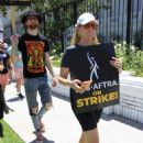 June Diane Raphael – Been at the SAG-AFTRA Strike in Hollywood - 454 x 681