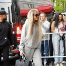 Khloe Kardashian – In gray sweatpants steps out in New York