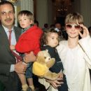Nastassja Kinski and Ibrahim Moussa with their kids