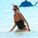 Rhea Durham – on the beach in Sandy Lane Hotel’s beach in St. James Parish – Barbados - 454 x 455