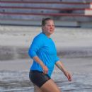 Amy Schumer – Seen at the beach in Saint Barts