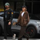 Elizabeth Olsen – With her husband Robbie Arnett stroll together in New York - 454 x 490