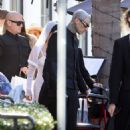 Kourtney Kardashian – With Travis Barker getting married at a Restaurant in Montecito - 454 x 641