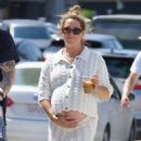 Ashley Tisdale – Stylish mama-to-be enjoying coffee in Studio City - 454 x 593
