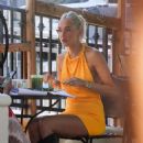 Megan McKenna – Wears yellow dress at Urth Caffe in Los Angeles - 454 x 682