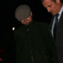 Leonardo DiCaprio takes his girlfriend Toni Garrn out for a dinner date at the Little Door restaurant on Tuesday (October 29) in Los Angeles