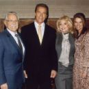 Betty Brosmer  with Joe Weider (husband) , Arnold Schwarzenegger & Maria Shriver - 454 x 352