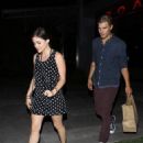 Lucy Hale and her boyfriend Chris Zylka leaving BOA steakhouse in Los Angeles, CA (July 23)