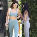 Kendall Jenner – In Yeezy Slides ‘Bone’ and gym workout ensemble in West Hollywood