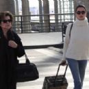 Penelope Cruz in Jeans – Arrives in Madrid
