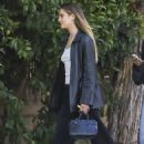 Meredith Mickelson – Enjoying a time with her father Danny Mickelson at restaurant in Beverly Hills