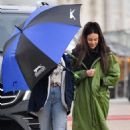 Michelle Keegan – Arriving for Brassic filming in Blackpool - 454 x 669