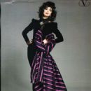 Joan Severance, Julie Wolfe Modeling for Valentino Vogue Italy 1983 - 454 x 599