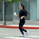 Martha Higareda – Out for a run in Beverly Hills - 454 x 303