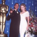 Cuba Gooding Jr and Mira Sorvino attendsThe 69th Annual Academy Awards - Press Room (1997) - 407 x 612