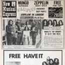 Led Zeppelin - New Musical Express Magazine Cover [United Kingdom] (June 1970)