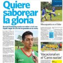 Ronald Champang - La Hora Sports Suplement Magazine Cover [Ecuador] (27 January 2013)