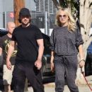 Malin Akerman – Seen with her husband Jack Donnelly near their home in Los Angeles - 454 x 636