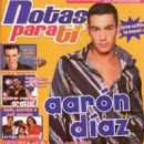 Aarón Díaz - Notas Para Ti Magazine Cover [Mexico] (30 May 2003)