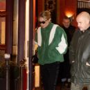 Gigi Hadid – On a night out at the Al-Ajami Lebanese restaurant in Paris - 454 x 681