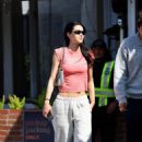 Amelia Gray Hamlin – In gray sweatpants and a pink t-shirt steps out in Los Angeles - 454 x 707