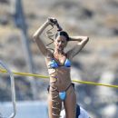 Izabel Goulart – In a bikini with fiance Kevin Trapp in Mykonos