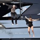 Kourtney Kardashian – With Travis Barker on their boat in Portofino - 454 x 308