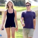 Natalie Roser – With boyfriend Harley Bonner at Coogee Beach in Sydney