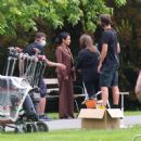 Julia Louis-Dreyfus – On set filming Tuesday in London