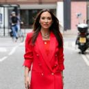 Myleene Klass – In red out and about - 454 x 553