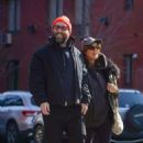 Jai Courtney and Dina Shihabi in New York, February 7, 2023 - 454 x 673