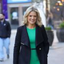 Charlotte Hawkins – Seen wearing a green dress in London - 454 x 611