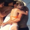 Shirtless Ronaldo Nazário, 45, packs on the PDA with his bikini-clad girlfriend Celina Locks, 32, aboard lavish yacht during romantic Formentera getaway - 454 x 705