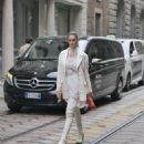 Francesca Sofia Novello – Seen at the Ermanno Scervino fashion show during Milan Fashion Week - 454 x 495
